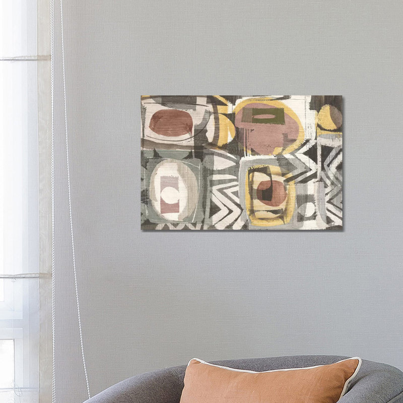 Graphic Abstract III Sunbaked - Wrapped Canvas Print, 66.04 cm H x 45.72 cm W x 1.91 cm D
