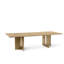 Androgyne Solid Oak Dining Table-78574368-78574371