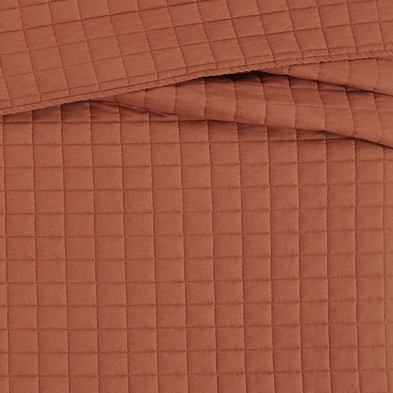 Nena Bedding, Queen + 2 taies d'oreiller standard, Rouille