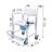 4-in-1 Rolling Commode Chair – Mobile Shower and Bedside Toilet Chair with Locking Wheels for Elderly and Mobility Assistance
