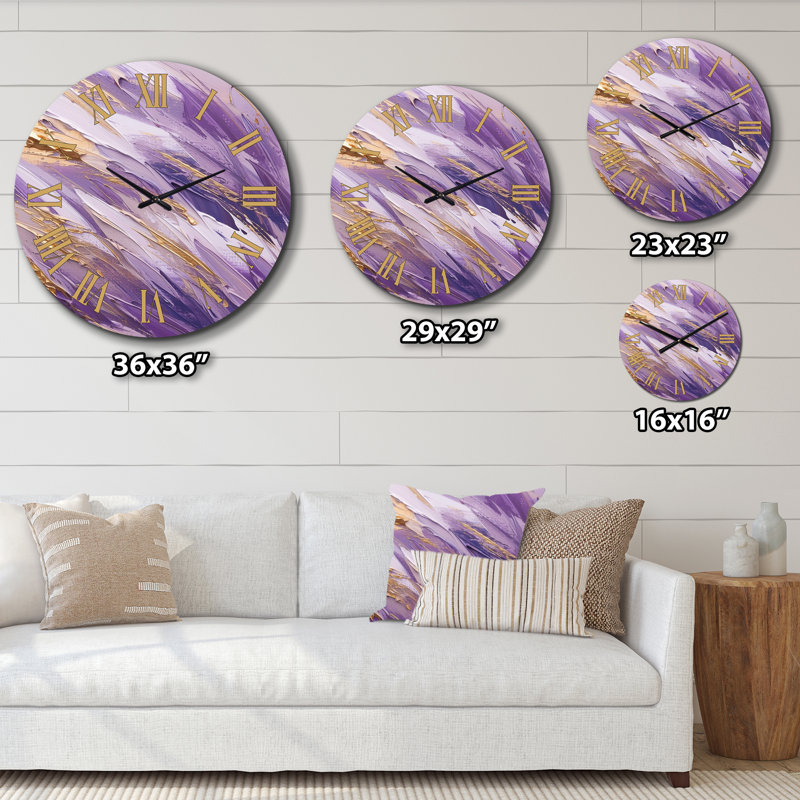 Horloge murale mauve, Petit