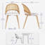 Ensemble de table de salle à manger pour 6 personnes avec table extensible et 6 chaises rembourrées-751950168