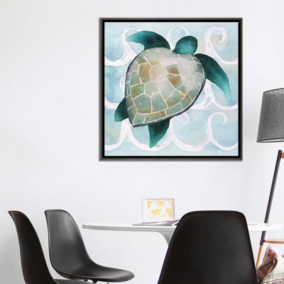 " Sea Creatures On Waves III " by Elizabeth Medley