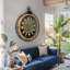 THE GEARS CLOCK Wall Clock with Real Moving Gears FI-LI_ 28 in Oval HELSINKI