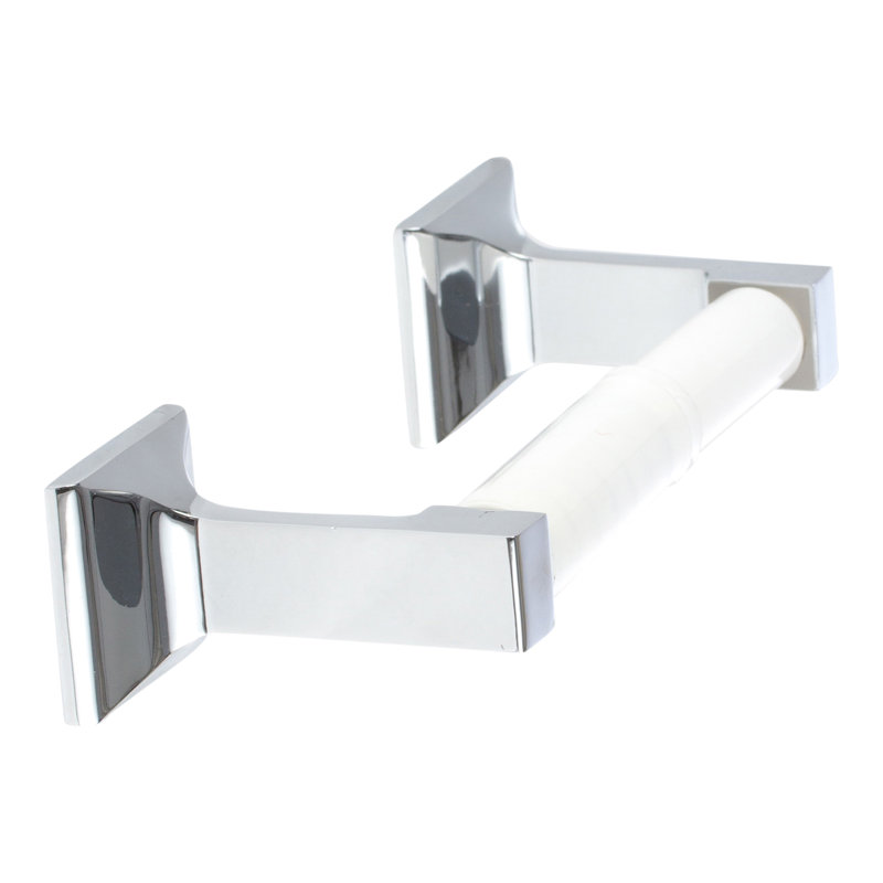 Basic 2-Post Paper Holder, Polished Chrome