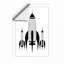 Rocket Fleet Ascent Mid-Century - Framed Print-2041740776-2041740779