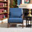 Chaise d'appoint Mid-Century moderne avec structure en bois, chaises de salon rembourrées avec coussin de taille, fauteuil de lecture pour véranda de chambre à coucher-1452453426-1452453438