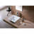Luxier 16.5" Square Ceramic Bathroom Vessel Sink