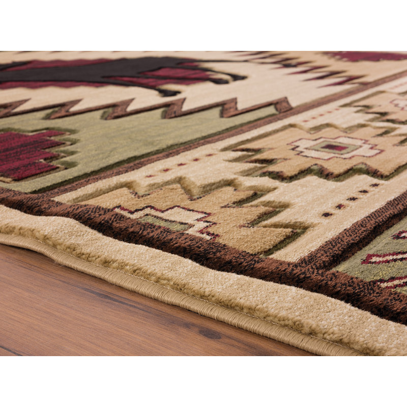 Erhard Border Water Resistant Kitchen Mat