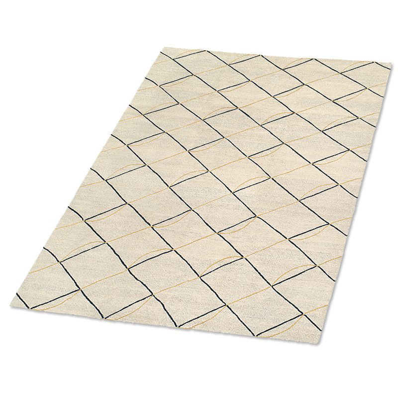Archloop Geometric Area Rug in Black/Gold/White, Rectangle 12' x 16'