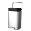 Poubelle à pédale en acier inoxydable - 50 L / 13 gallons, couvercle à fermeture en douceur, seau intérieur amovible, résistant aux empreintes digitales, bac de recyclage intérieur rectangulaire pour la cuisine, la maison, le bureau, 42,8 x 35,5 x 62 cm, acier inoxydable-131625264