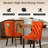 Modern Velvet  Wingback Tufted Solid Wood Upholstered Dining Chairs (Set of 2)-1203861891