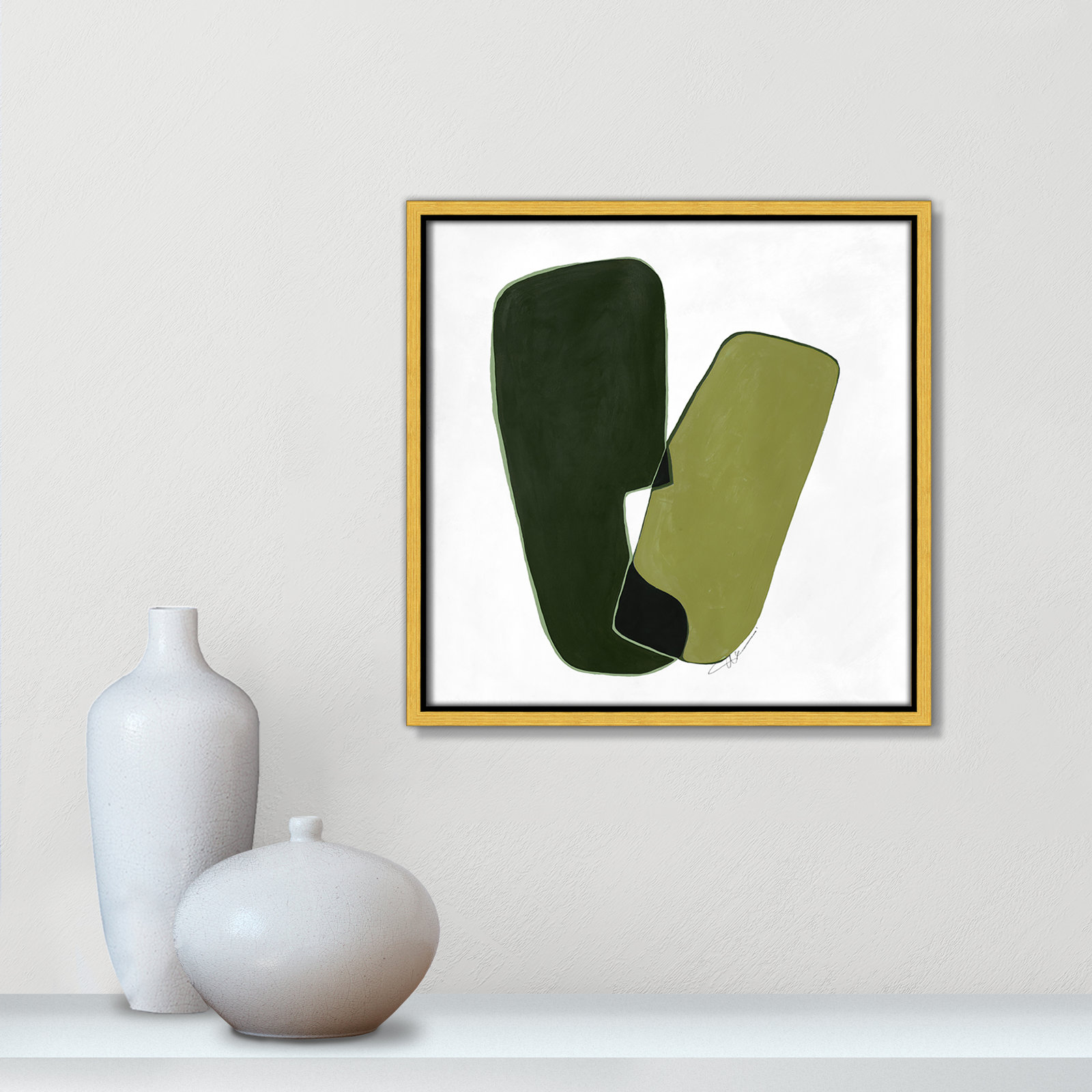 Unity II Print by , 13.5" H x 13.5" W, Gold