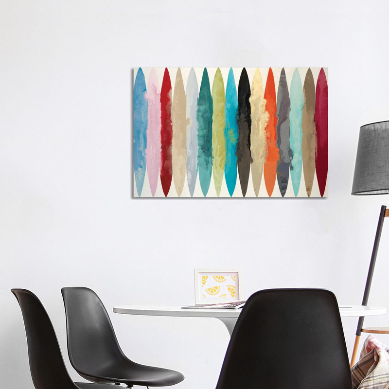 « EBB & Flow » par Randy Hibberd-impression, Pas de tapis, H 26 po x l 40 po x 1,5 po, Toile tendue