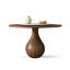 Brown Round Solid Wood Dining Tables-108573575