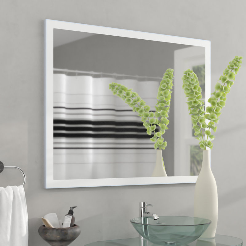 Miroir de salle de bain moderne et contemporain Ronan, 28 po x 36 po