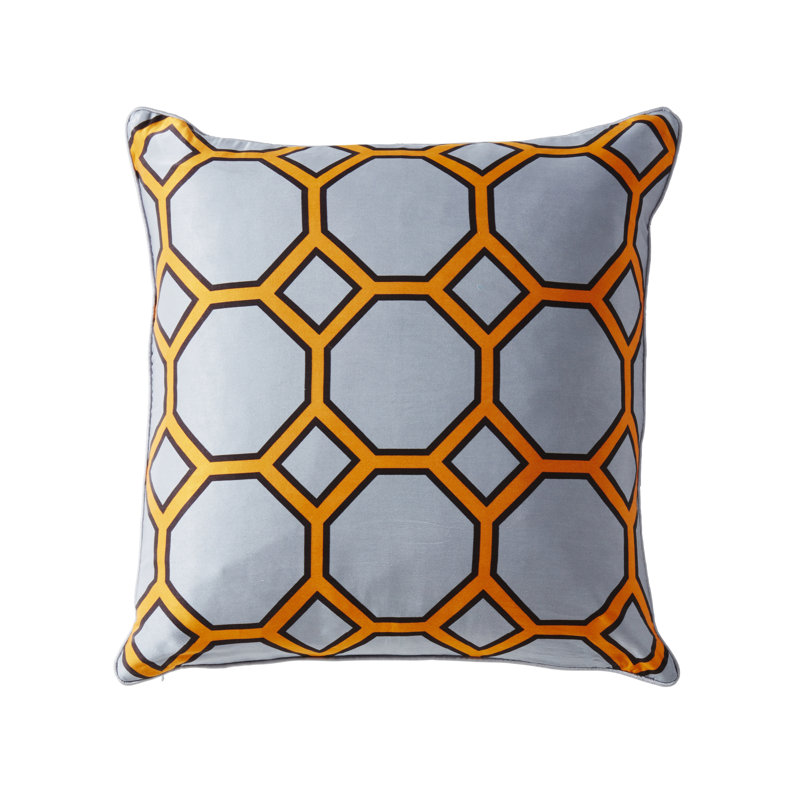 Onslow Geometric Feather Throw Pillow