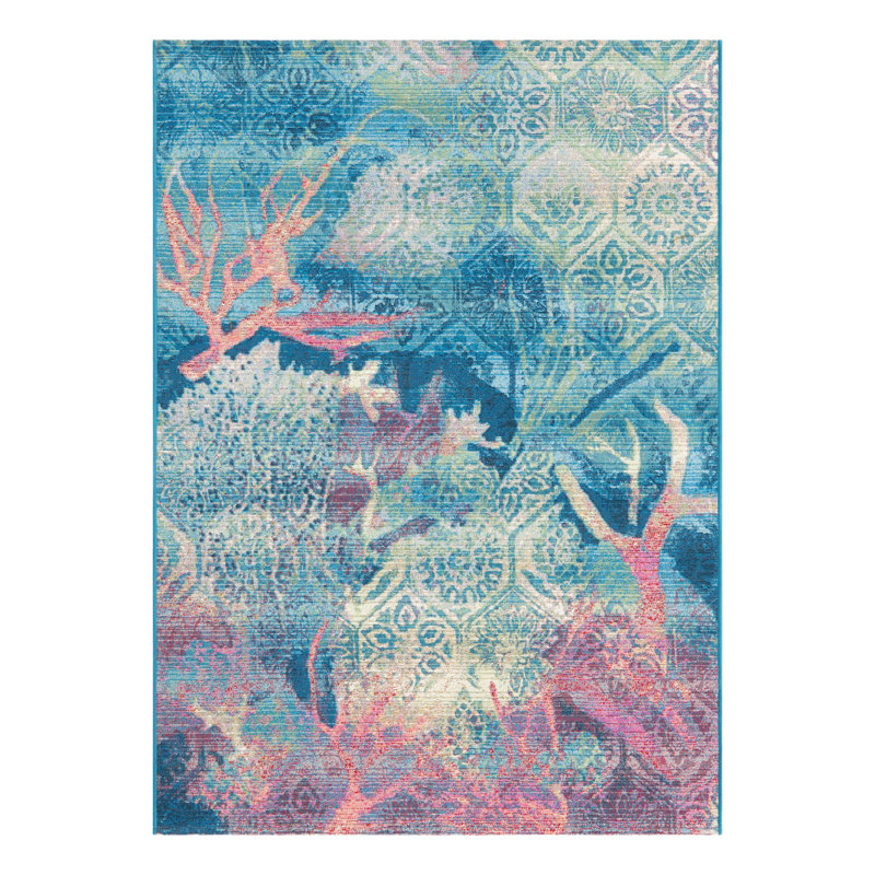 Multi Edgartown Indoor/Outdoor Modern Rug, Rectangle 2' x 3'