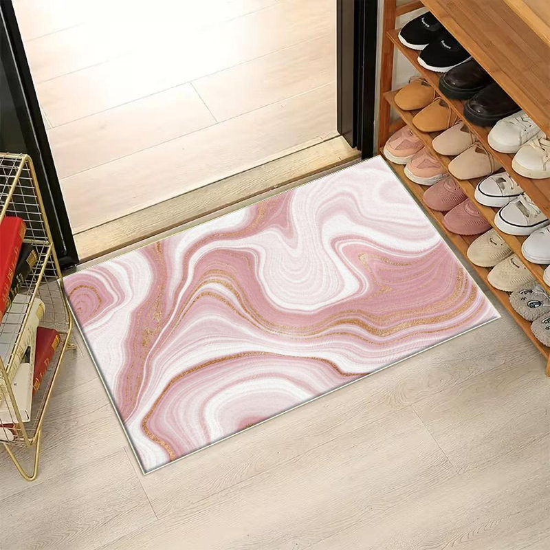 Marbled Pattern Area Rug, Soft And Lightweight, Suitable For All Seasons, Easy To Maintain And Easy To Clean, Machine Washable Carpet Floor Mat, Suitable For Living Room, Bedroom, Dining Room, Hallway, Balcony, Room Decor, Home Decor, Outdoor Decor