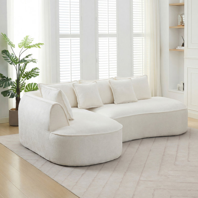 Canapé modulaire Boneless 109,5 po Cloud, Crème