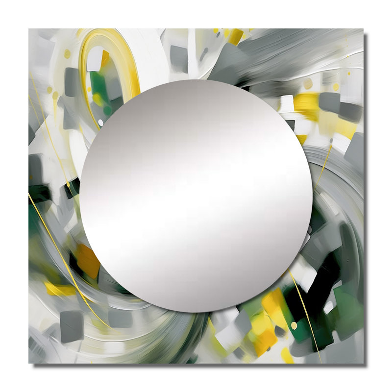 Lisann - Scandinavian Square Mirror Wall Decor For Bedroom, 29" x 29"