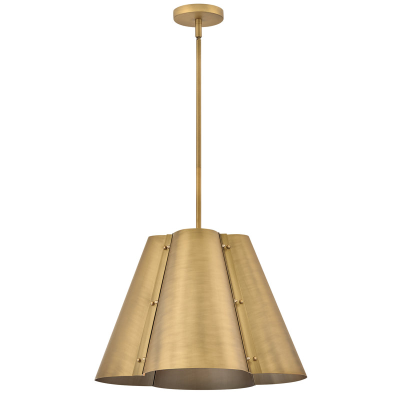 Hinkley Bowman Large Pendant, Heritage Brass, 19" W, 3