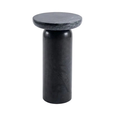 Barrington Black Marble Round Accent Table