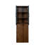 Armoire de rangement H 70,87 ", étagère de rangement multi-fonctionnelle à 4 niveaux et 2 portes en verre, grande bibliothèque moderne en bois pour le bureau à domicile-2008430538