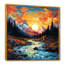«Sunset Colorful River Mountains Horizon II», art mural fruits-1125558231-1125558208