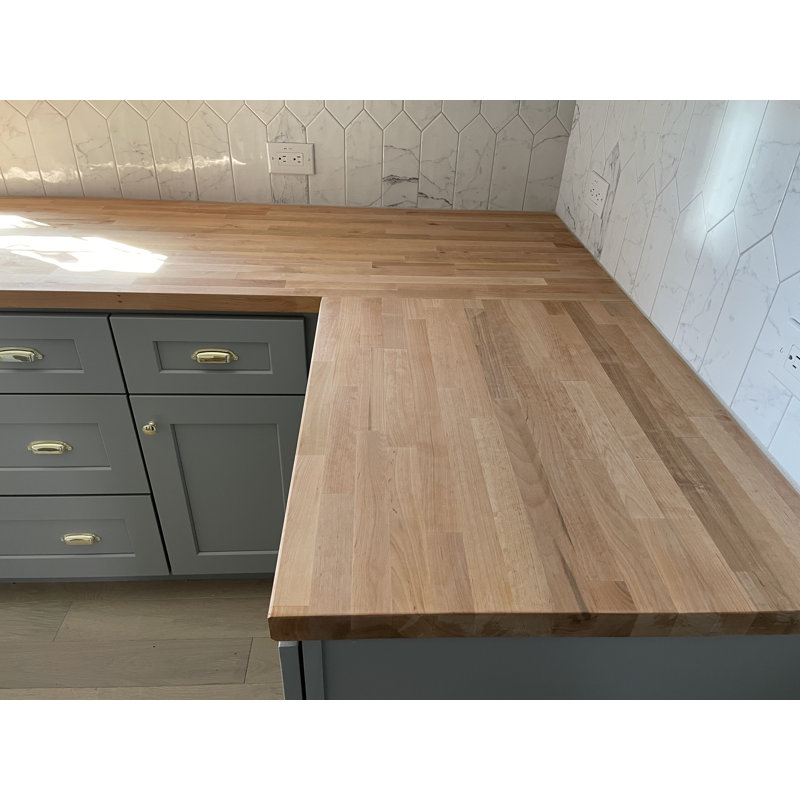 Alder Butcher Block Top Workbench, 50" H x 25" W x 1.5" D