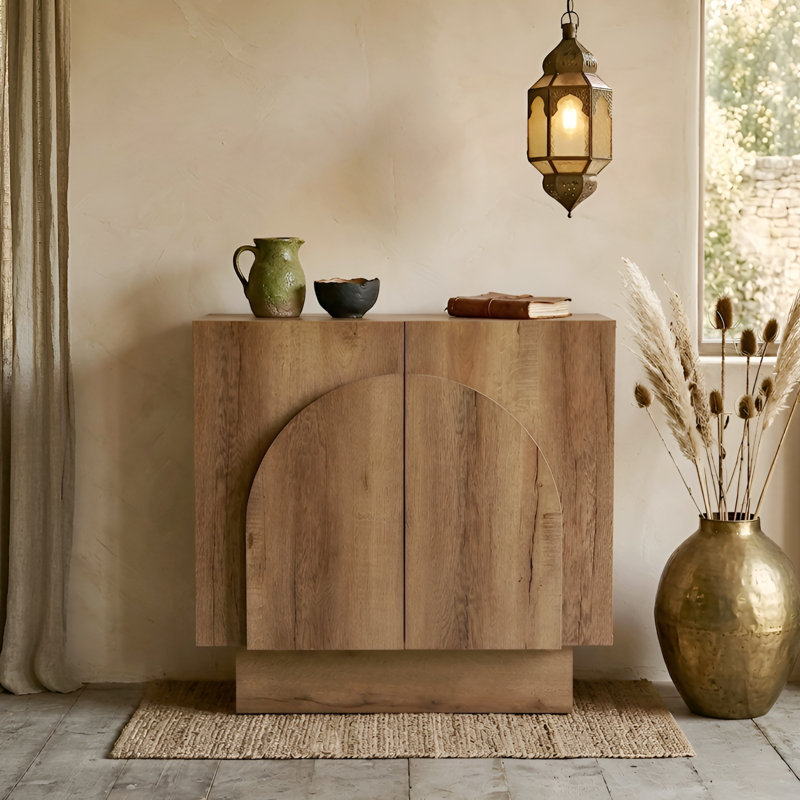 Armoire rectangulaire avec rangement, armoire moderne pour couloir / étage / salon, Naturel