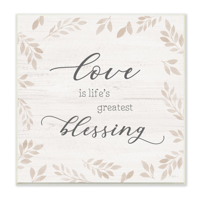 «Love Is Greatest Blessing»