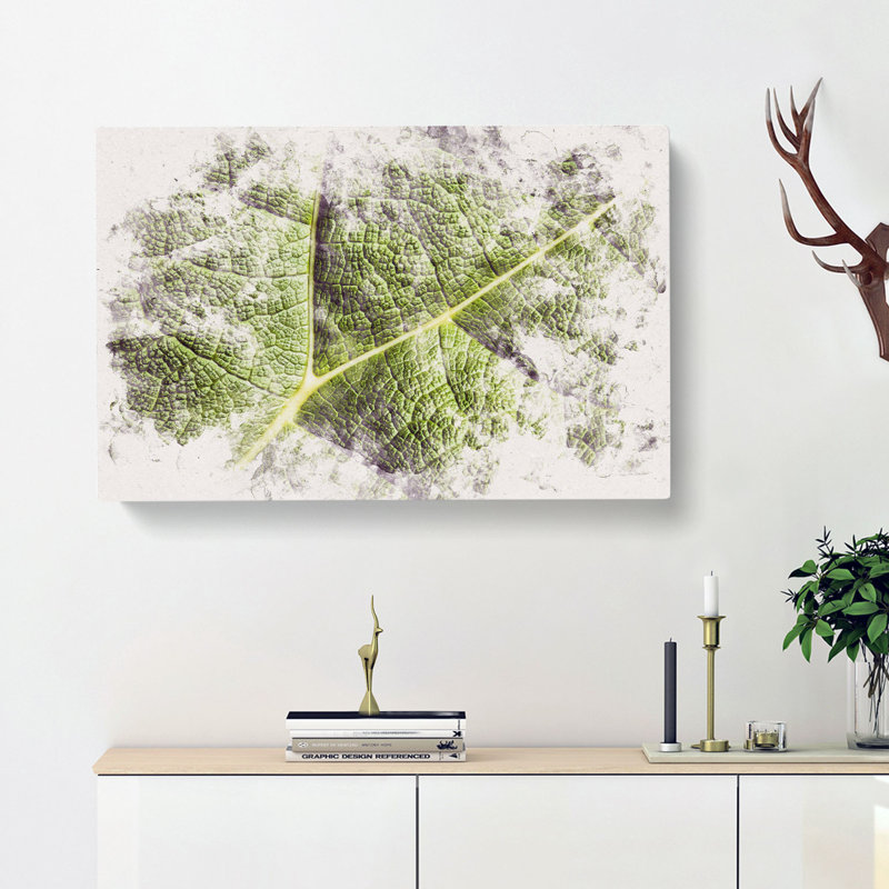 Paths of the Leaf Watercolour - Wrapped Canvas, 40cm H x 60cm W x 3cm D