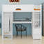 Lit mezzanine avec bureau, garde-robe, éclairage contrôlé par l'application et station de charge pour les chambres à coucher complètes-891986042-891986043