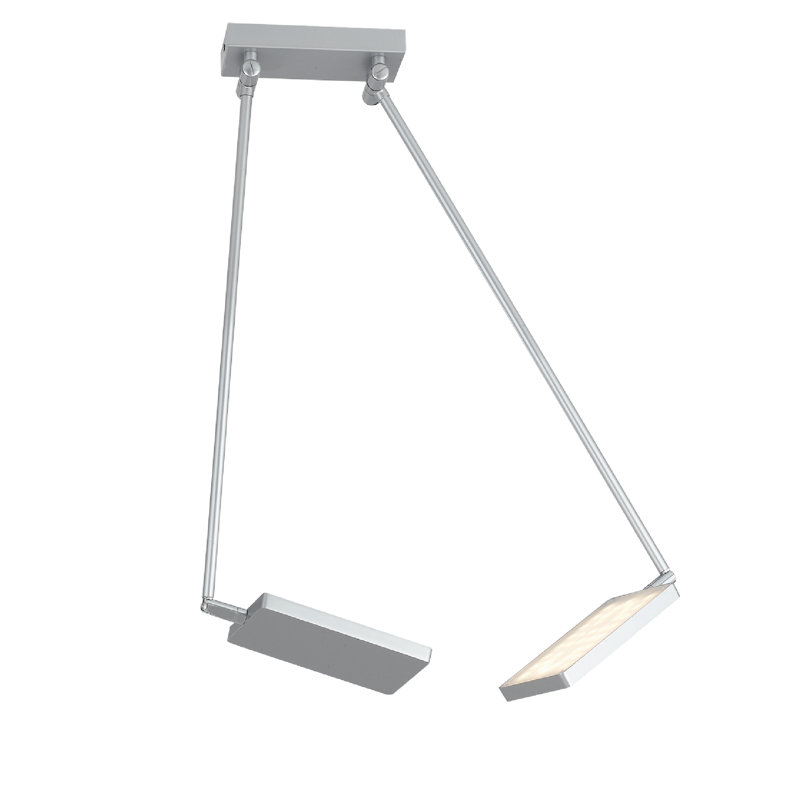 Burlie 1-Light 39cm LED Integrated Flush Mount, Light Grey