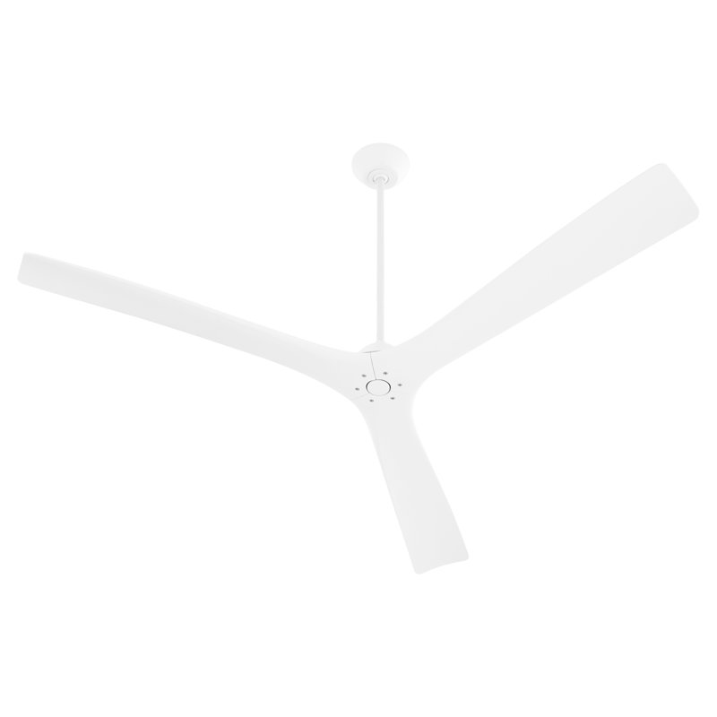 Keyandre Ceiling Fan, 64'' W, White