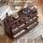 Farmhouse 7 Drawer Dresser for Bedroom,54" Wide Wood Rustic Chest of Drawers,Farmhouse Chest of Drawers for Bedroom,Wood Drawer Organizer for Bedroom,Hallway (Walnut)-2071520346