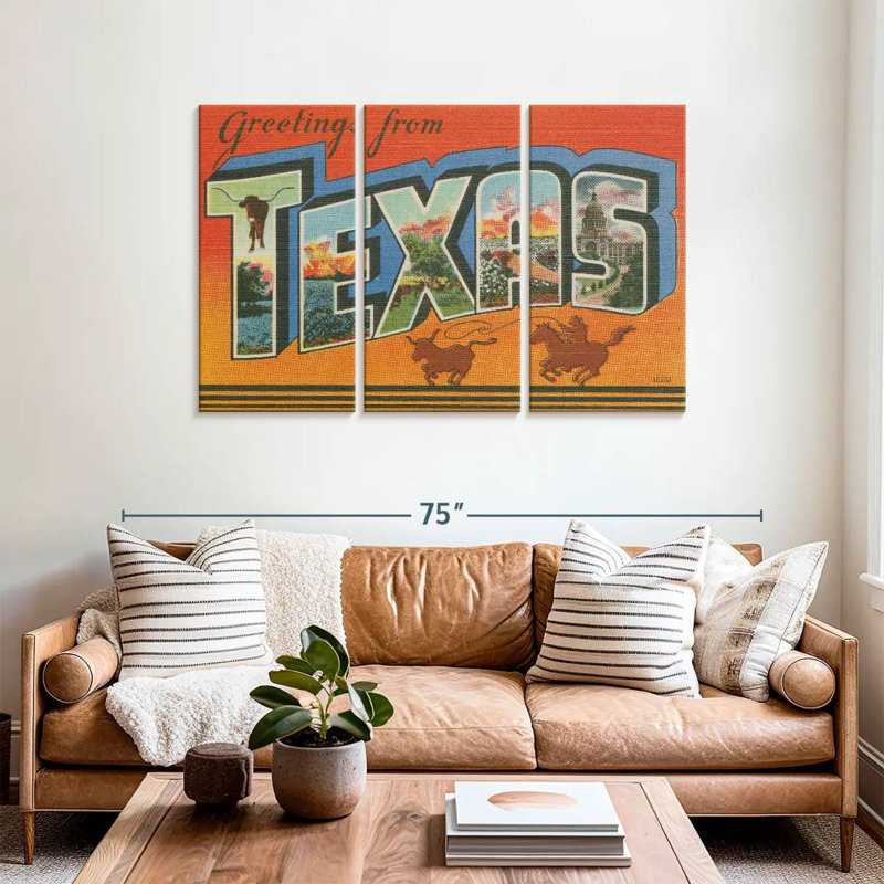Sebbie Greetings From Texas, 36" H x 57" W