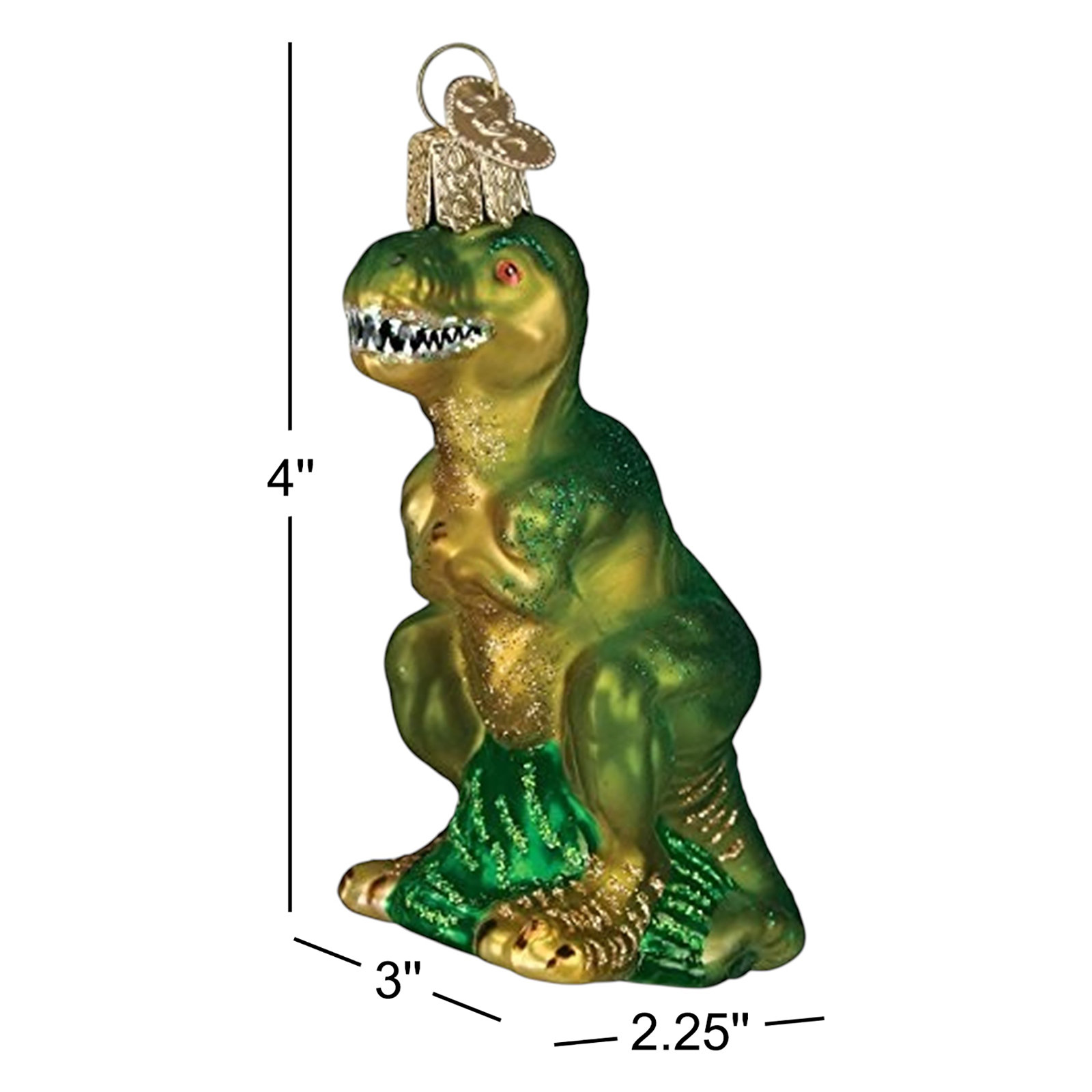 4'' Handmade Glass Animals Hanging Figurine Ornament