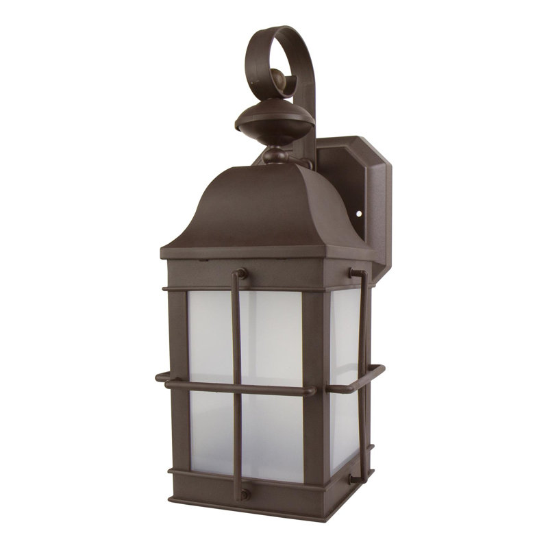 New Town Wall Sconce with Frosted Acrylic Lens, 4000K, Bronze