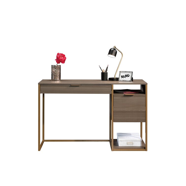 OFM Essentials Collection 2-Drawer Office Desk in Driftwood (ESS