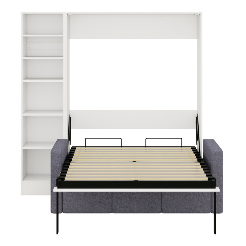 Lit escamotable avec canapé et tablettes Murphy