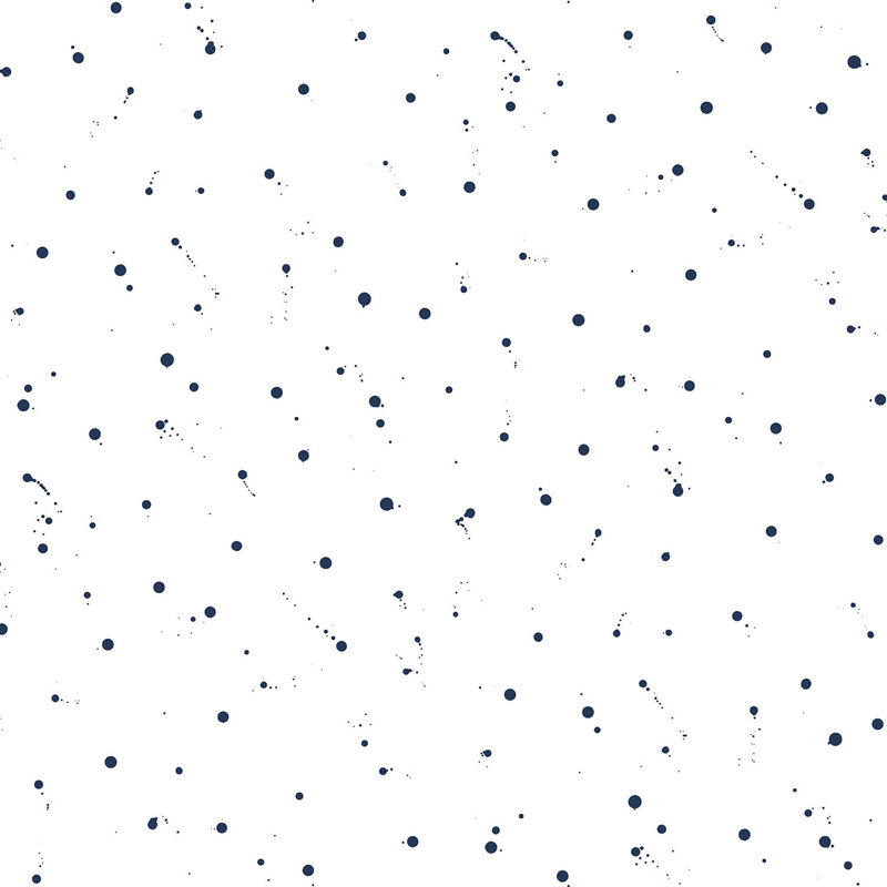 Dripped, Blue Ink, Non-Woven