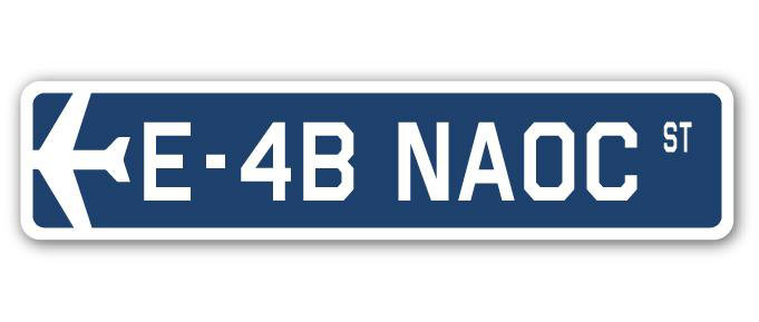 Plaque de rue Barnum E-4B Naoc Air Force, H 6 po x l 24 po x P 1 po