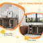 Dog Crate with sliding door and Removable Divider