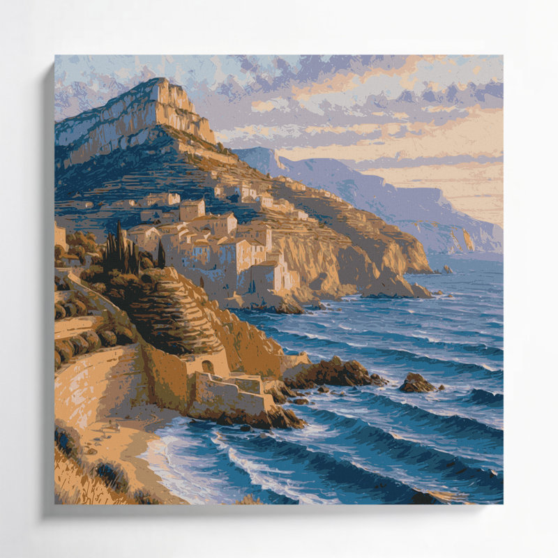 Art mural sur toile, cités, cités, France, H 12 po x l 12 po