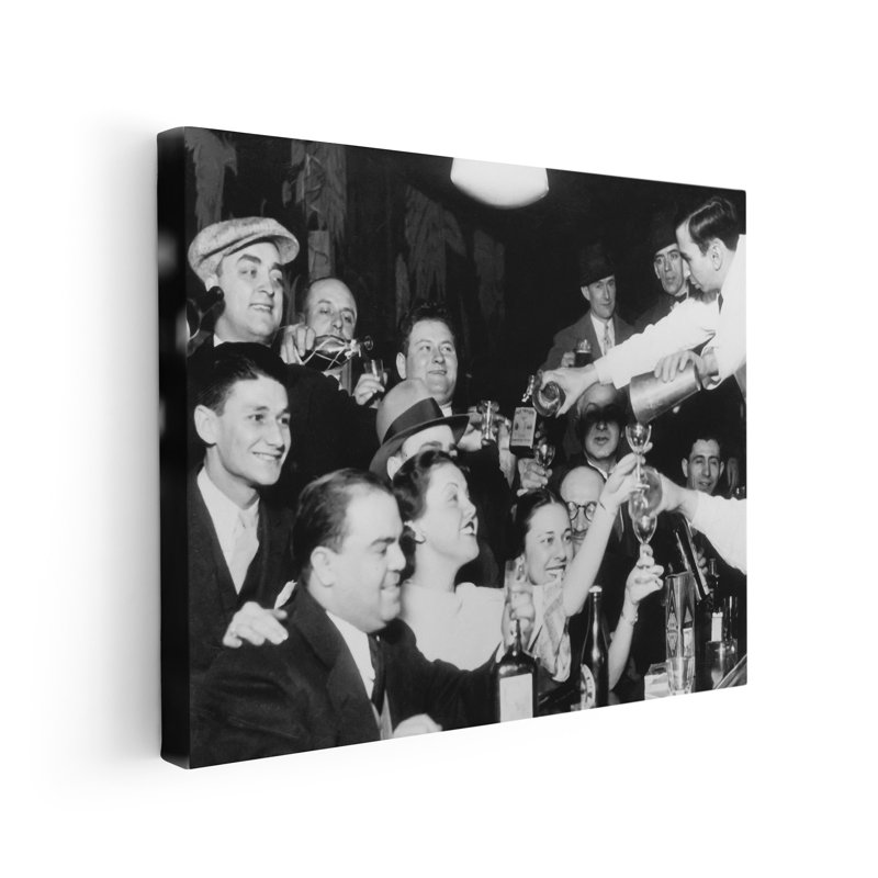 «Night That Prohibition Ends», Unframed, Canvas, 11"H x 14"W