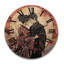 Horloge murale en bois massif Nella-1009438156