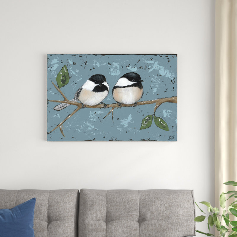 " Best Buds I " by Jade Reynolds Painting Print, 24" H x 36" W 