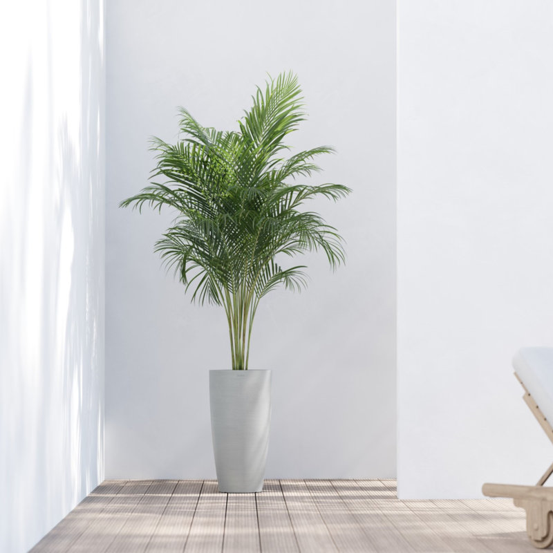 Pot Planter, White Gray